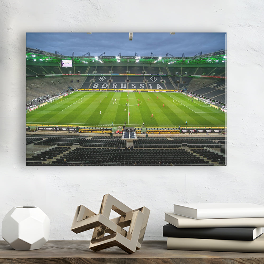 Empty Borussia Park, Stadium Canvas, Sport Art, Gift for him, Man Cave Decor, Art Print, Canvas Print Wall Art