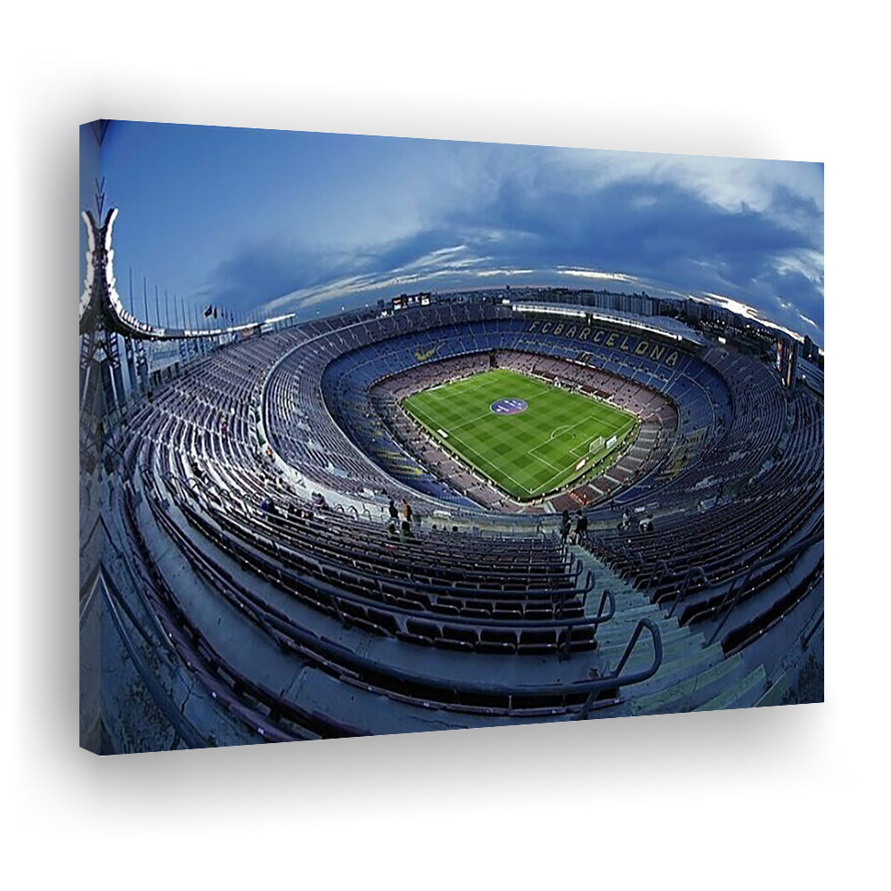 Empty Camp Nou, Stadium Canvas, Sport Art, Gift for him, Man Cave Decor, Art Print, Canvas Print Wall Art