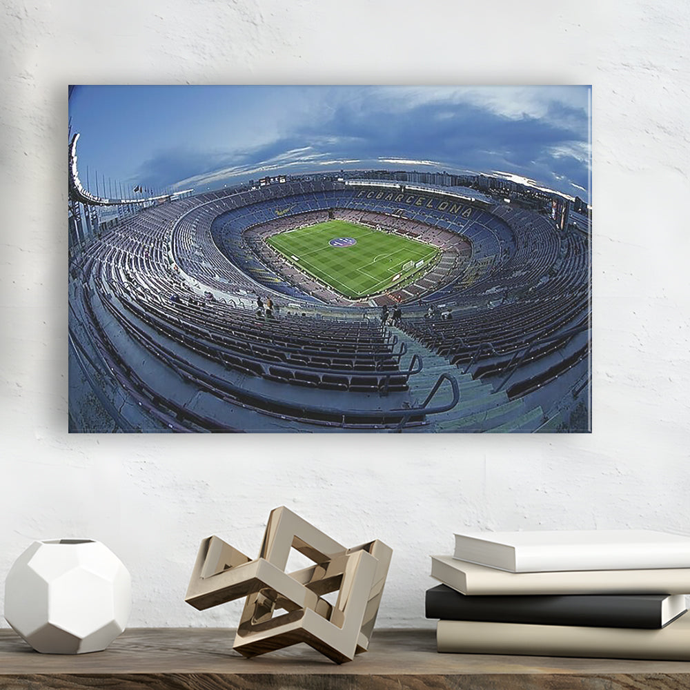 Empty Camp Nou, Stadium Canvas, Sport Art, Gift for him, Man Cave Decor, Art Print, Canvas Print Wall Art