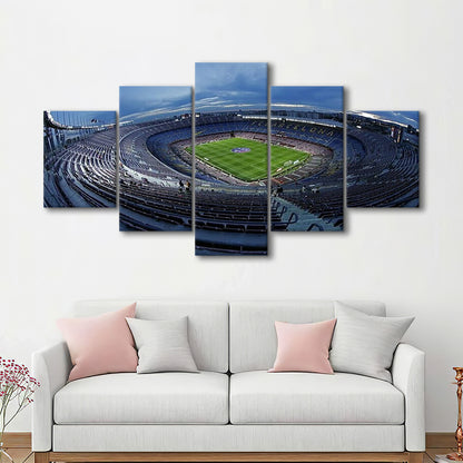 Empty Camp Nou, Stadium Canvas, Sport Art, Gift for him, 5 Panel, Large Canvas, Canvas Print Wall Art