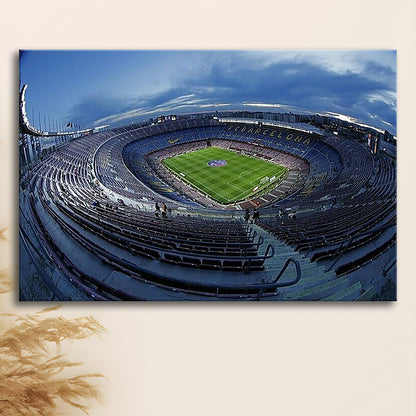 Empty Camp Nou, Stadium Canvas, Sport Art, Gift for him, Man Cave Decor, Art Print, Canvas Print Wall Art