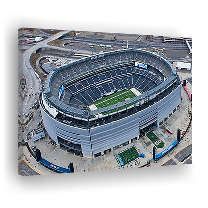 Empty MetLife Stadium, Stadium Canvas, Sport Art, Gift for him, Man Cave Decor, Art Print, Canvas Print Wall Art