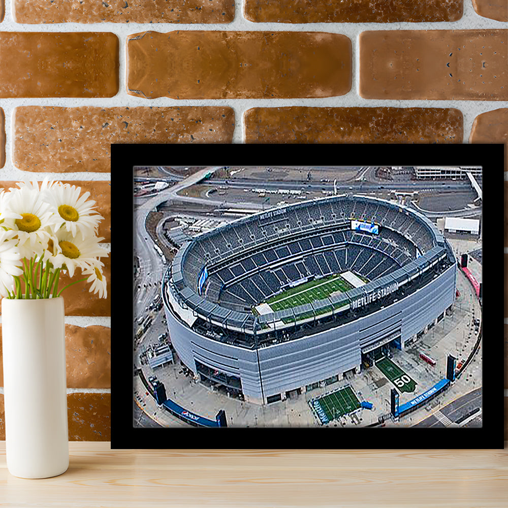 Empty MetLife Stadium, Stadium Canvas, Sport Art, Gift for him, Framed Art Print Wall Decor, Picture Framed