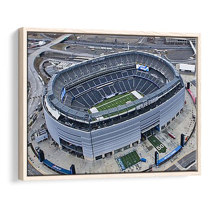 Empty MetLife Stadium, Stadium Canvas, Sport Art, Framed Canvas Print Wall Art, Floating Frame