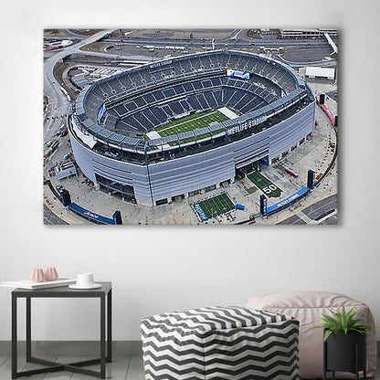 Empty MetLife Stadium, Stadium Canvas, Sport Art, Gift for him, Man Cave Decor, Art Print, Canvas Print Wall Art