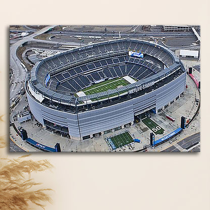 Empty MetLife Stadium, Stadium Canvas, Sport Art, Gift for him, Man Cave Decor, Art Print, Canvas Print Wall Art