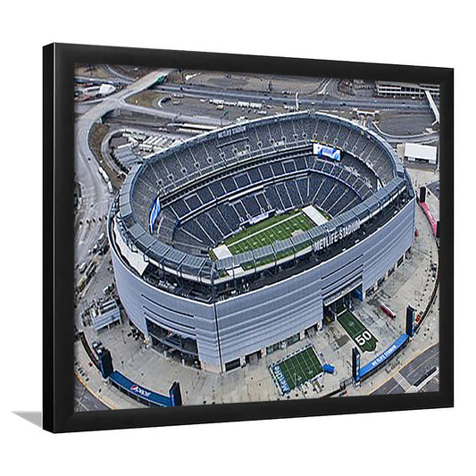 Empty MetLife Stadium, Stadium Canvas, Sport Art, Gift for him, Framed Art Print Wall Decor, Picture Framed
