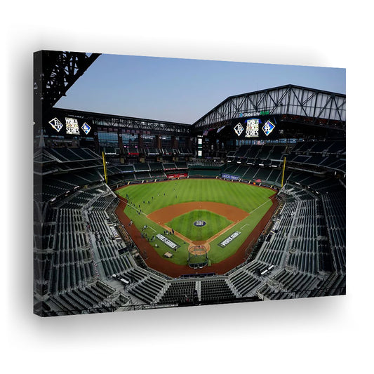 Empty Stadium at Globe Life Field, Stadium Canvas, Sport Art, Gift for him, Man Cave Decor, Art Print, Canvas Print Wall Art