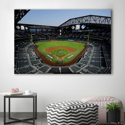 Empty Stadium at Globe Life Field, Stadium Canvas, Sport Art, Gift for him, Man Cave Decor, Art Print, Canvas Print Wall Art
