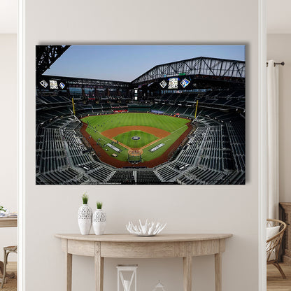 Empty Stadium at Globe Life Field, Stadium Canvas, Sport Art, Gift for him, Man Cave Decor, Art Print, Canvas Print Wall Art