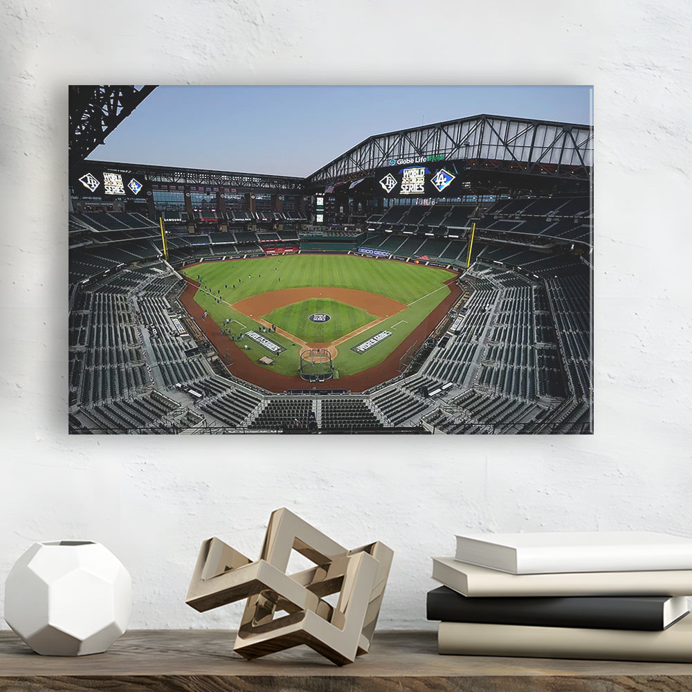 Empty Stadium at Globe Life Field, Stadium Canvas, Sport Art, Gift for him, Man Cave Decor, Art Print, Canvas Print Wall Art