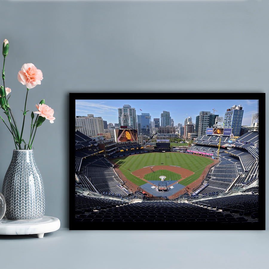 Empty Stadium of Petco Park, Stadium Canvas, Sport Art, Gift for him, Framed Art Print Wall Decor, Picture Framed