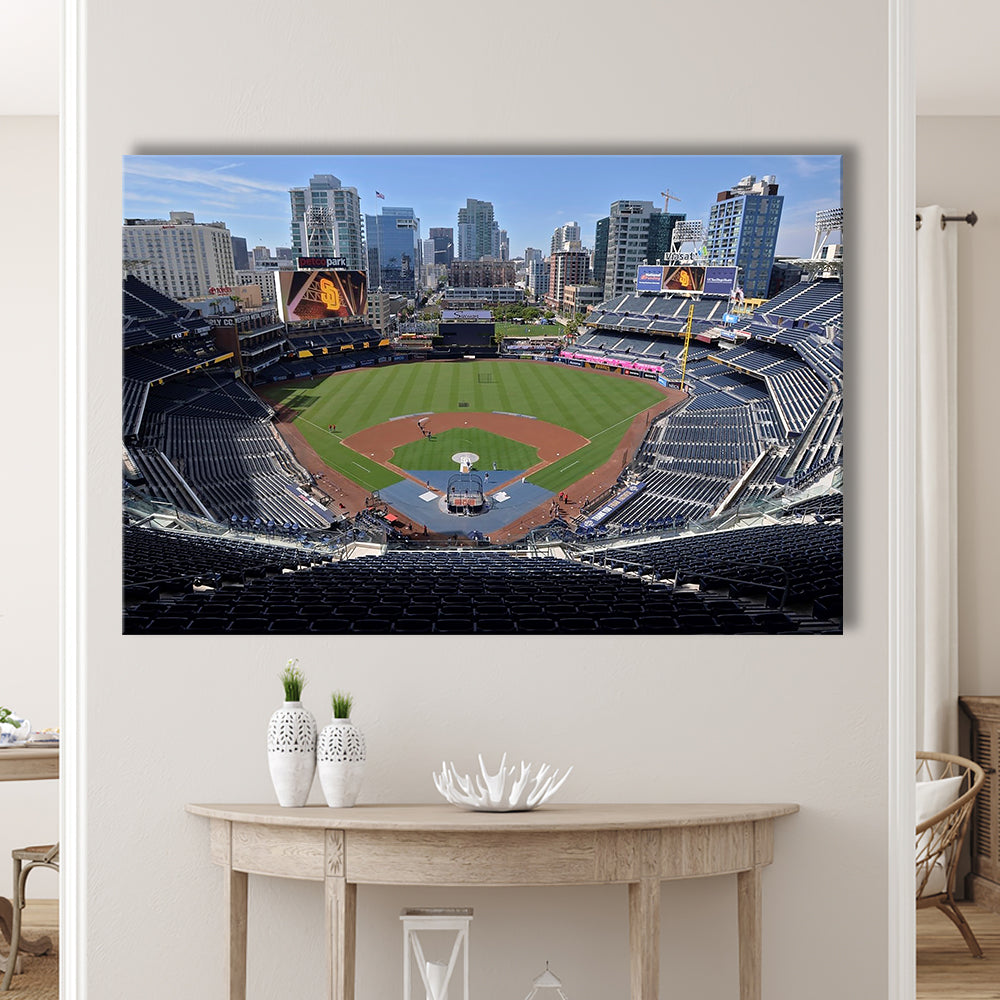 Empty Stadium of Petco Park, Stadium Canvas, Sport Art, Gift for him, Man Cave Decor, Art Print, Canvas Print Wall Art