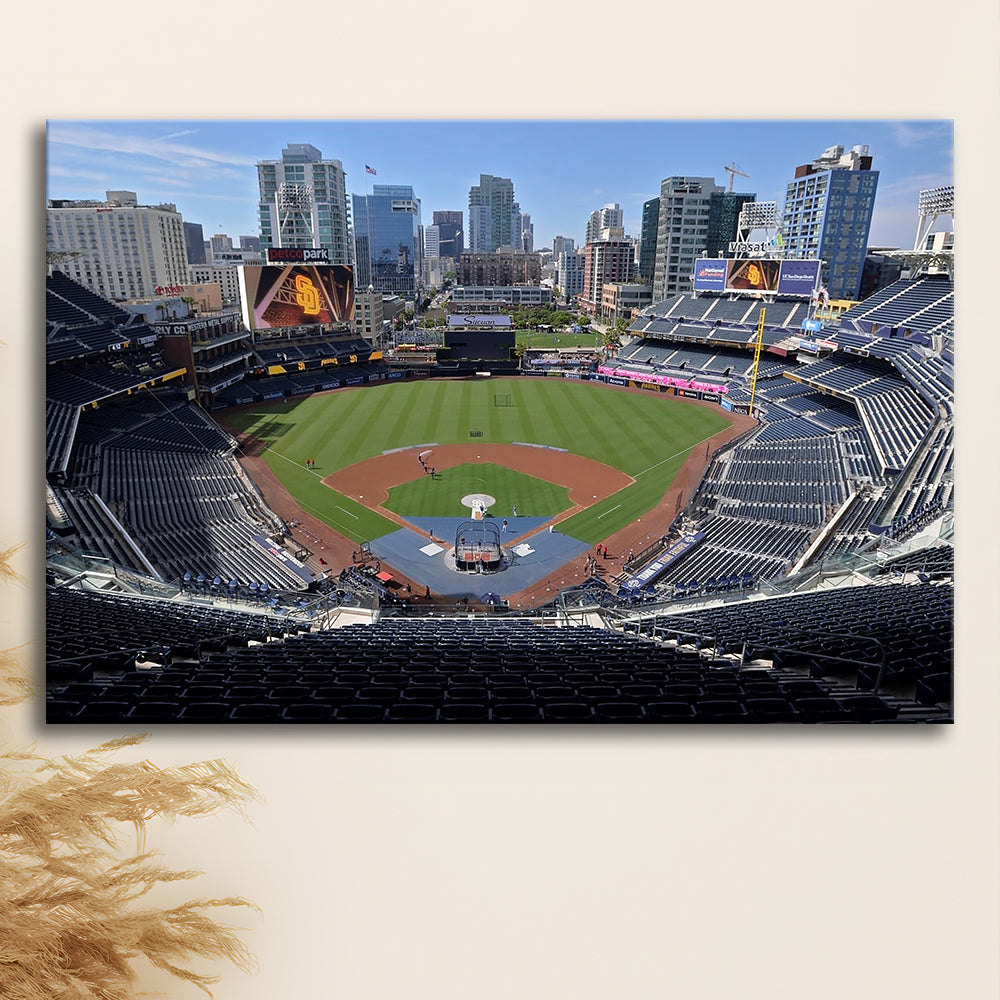 Empty Stadium of Petco Park, Stadium Canvas, Sport Art, Gift for him, Man Cave Decor, Art Print, Canvas Print Wall Art