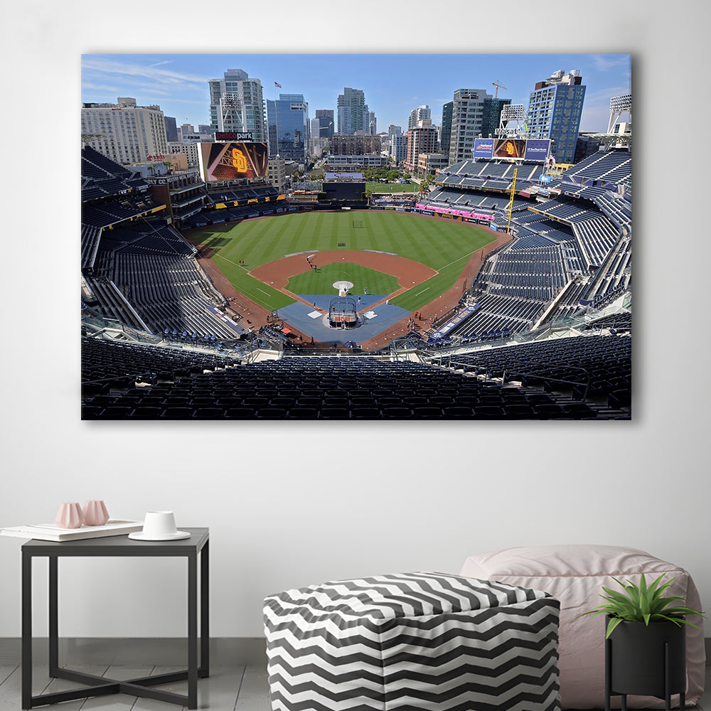 Empty Stadium of Petco Park, Stadium Canvas, Sport Art, Gift for him, Man Cave Decor, Art Print, Canvas Print Wall Art