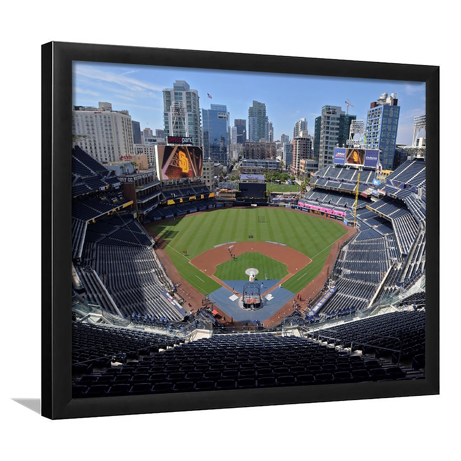 Empty Stadium of Petco Park, Stadium Canvas, Sport Art, Gift for him, Framed Art Print Wall Decor, Picture Framed