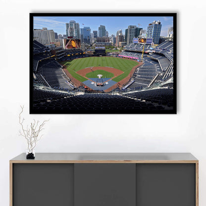 Empty Stadium of Petco Park, Stadium Canvas, Sport Art, Gift for him, Framed Art Print Wall Decor, Picture Framed