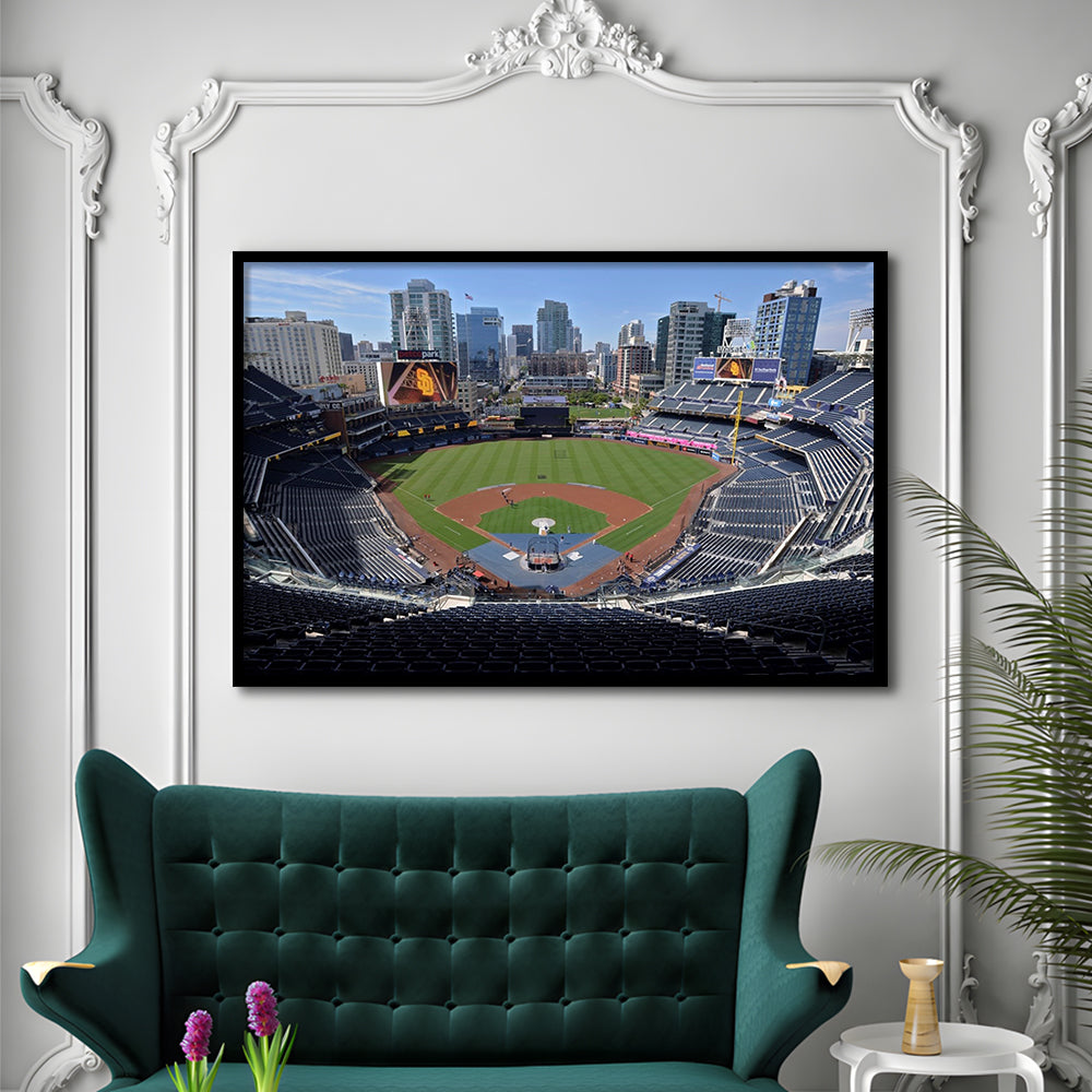 Empty Stadium of Petco Park, Stadium Canvas, Sport Art, Gift for him, Framed Art Print Wall Decor, Picture Framed