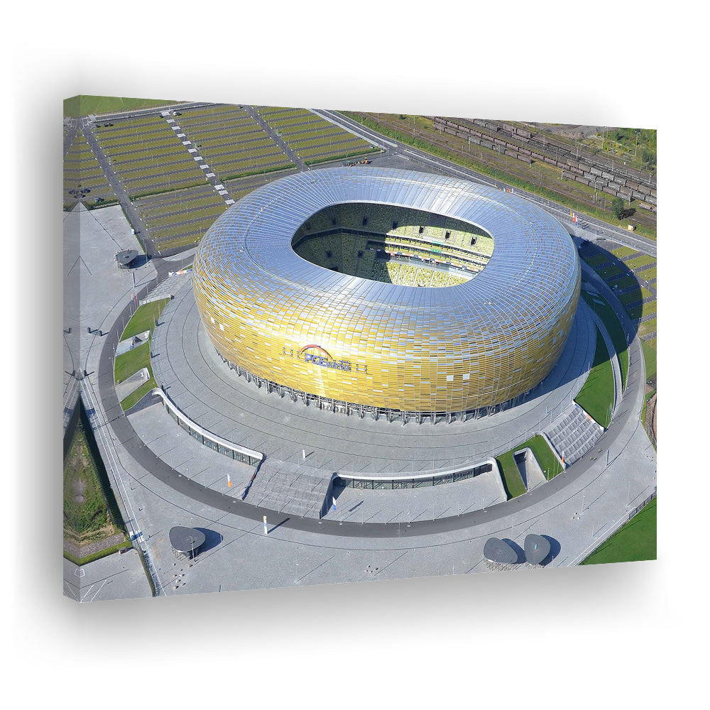 Energa Stadium in Poland, Stadium Canvas, Sport Art, Gift for him, Man Cave Decor, Art Print, Canvas Print Wall Art
