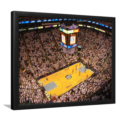 Energy Solutions Arena Interior, Stadium Canvas, Sport Art, Gift for him, Framed Art Print Wall Decor, Picture Framed
