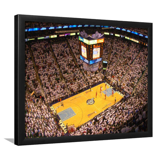 Energy Solutions Arena Interior, Stadium Canvas, Sport Art, Gift for him, Framed Art Print Wall Decor, Picture Framed