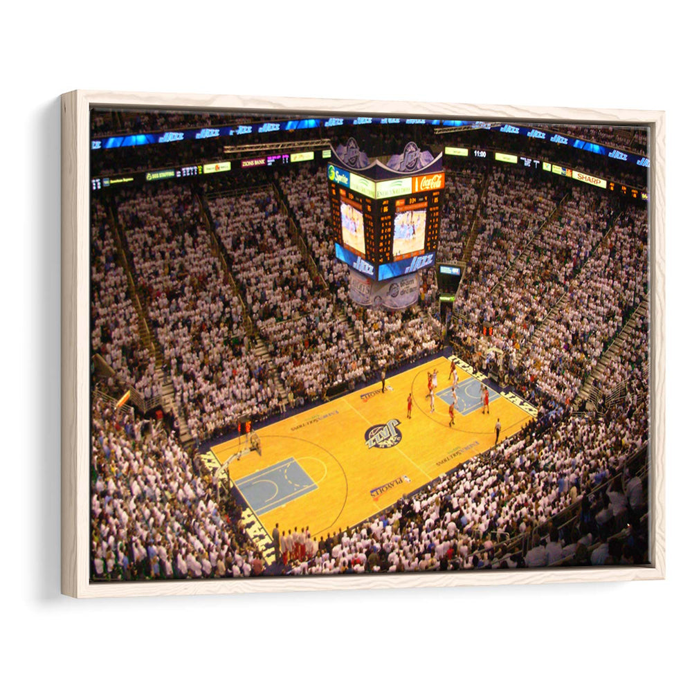 Energy Solutions Arena Interior, Stadium Canvas, Sport Art, Framed Canvas Print Wall Art, Floating Frame