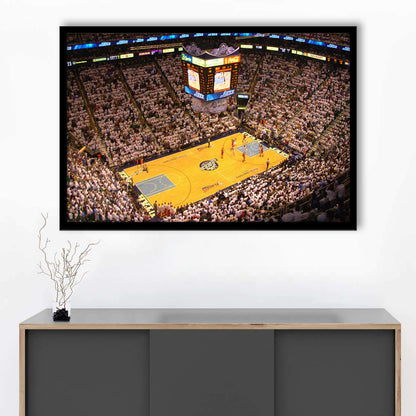 Energy Solutions Arena Interior, Stadium Canvas, Sport Art, Gift for him, Framed Art Print Wall Decor, Picture Framed