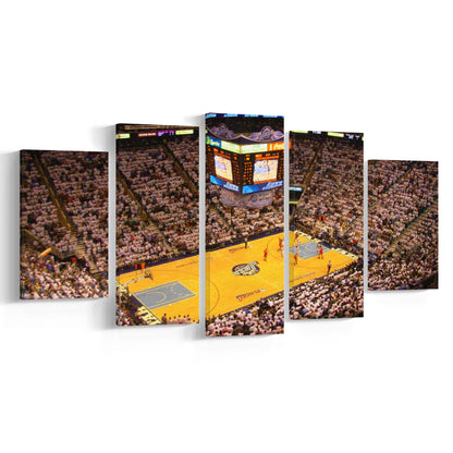 Energy Solutions Arena Interior, Stadium Canvas, Sport Art, Gift for him, 5 Panel, Large Canvas, Canvas Print Wall Art