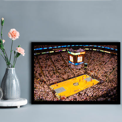 Energy Solutions Arena Interior, Stadium Canvas, Sport Art, Gift for him, Framed Art Print Wall Decor, Picture Framed