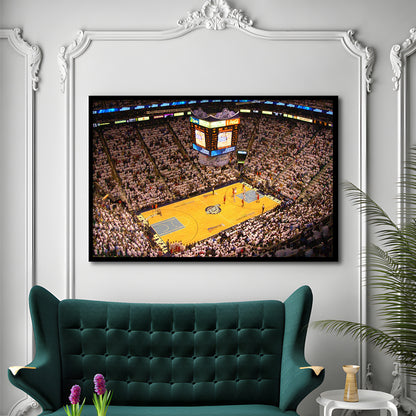 Energy Solutions Arena Interior, Stadium Canvas, Sport Art, Gift for him, Framed Art Print Wall Decor, Picture Framed
