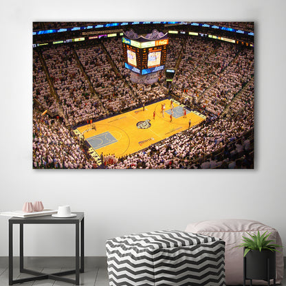 Energy Solutions Arena Interior, Stadium Canvas, Sport Art, Gift for him, Man Cave Decor, Art Print, Canvas Print Wall Art