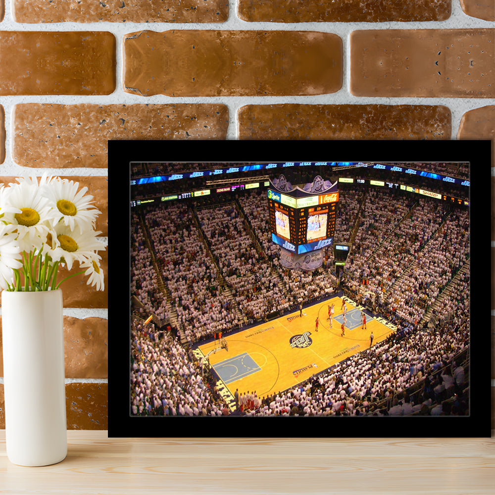 Energy Solutions Arena Interior, Stadium Canvas, Sport Art, Gift for him, Framed Art Print Wall Decor, Picture Framed