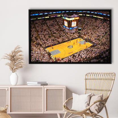 Energy Solutions Arena Interior, Stadium Canvas, Sport Art, Framed Canvas Print Wall Art, Floating Frame