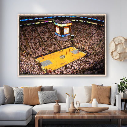 Energy Solutions Arena Interior, Stadium Canvas, Sport Art, Framed Canvas Print Wall Art, Floating Frame