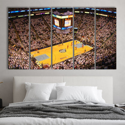 Energy Solutions Arena Interior, Stadium Canvas, Sport Art, 5 Panel B, Extra Large Canvas, Canvas Print Wall Art