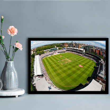 England Lord's Cricket Ground, Stadium Canvas, Sport Art, Gift for him, Framed Art Print Wall Decor, Picture Framed