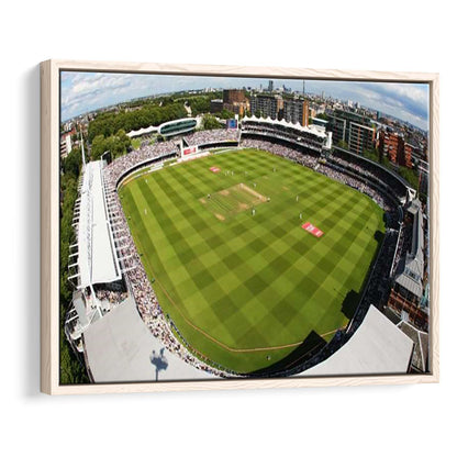 England Lord's Cricket Ground, Stadium Canvas, Sport Art, Framed Canvas Print Wall Art, Floating Frame