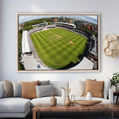 England Lord's Cricket Ground, Stadium Canvas, Sport Art, Framed Canvas Print Wall Art, Floating Frame