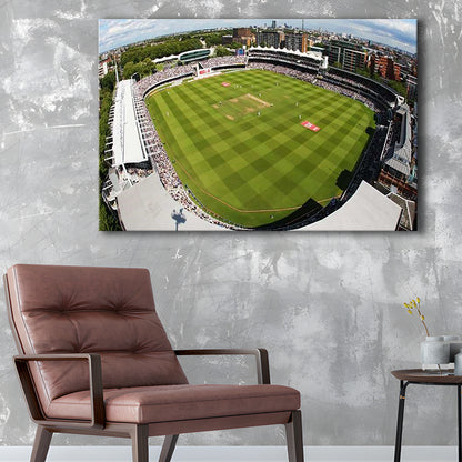 England Lord's Cricket Ground, Stadium Canvas, Sport Art, Gift for him, Man Cave Decor, Art Print, Canvas Print Wall Art