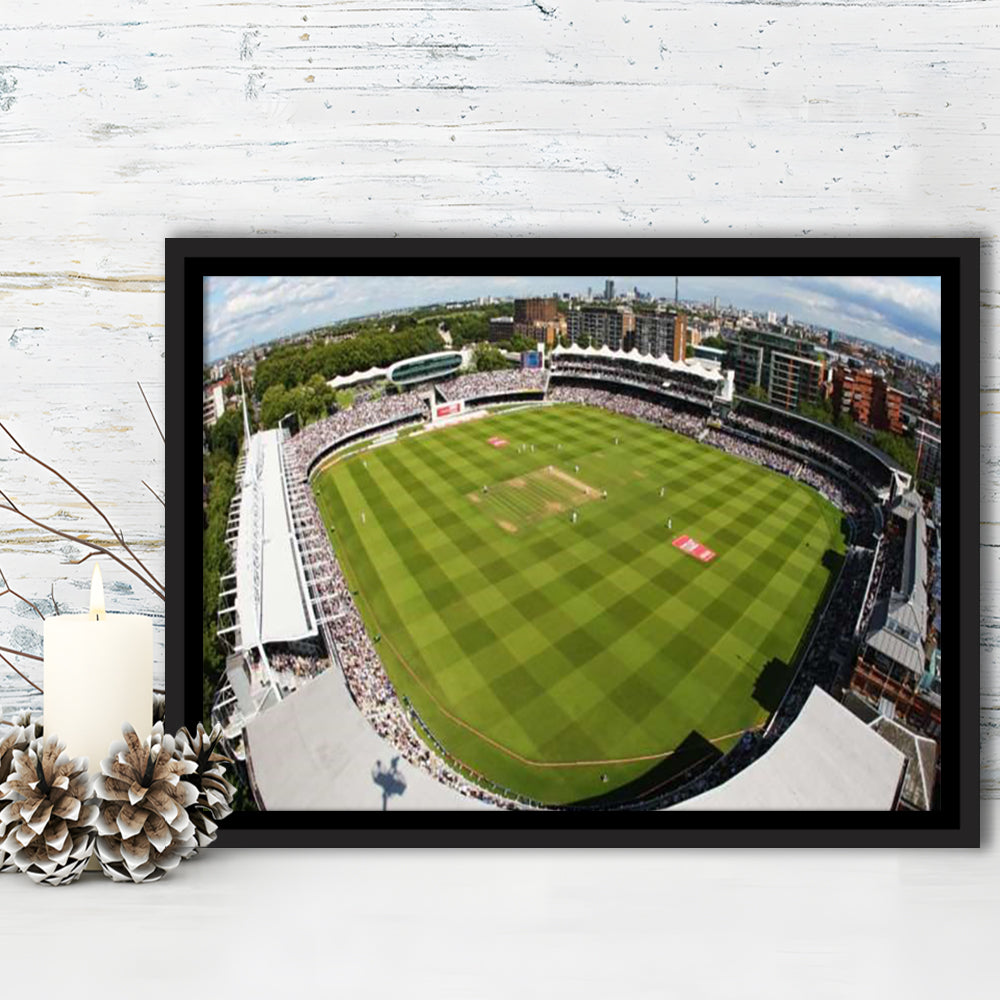 England Lord's Cricket Ground, Stadium Canvas, Sport Art, Framed Canvas Print Wall Art, Floating Frame