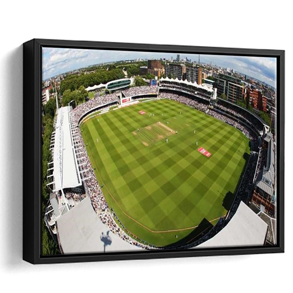 England Lord's Cricket Ground, Stadium Canvas, Sport Art, Framed Canvas Print Wall Art, Floating Frame