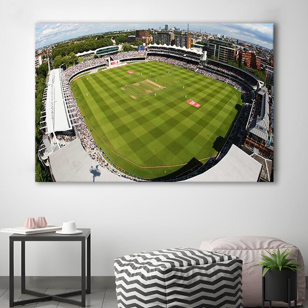 England Lord's Cricket Ground, Stadium Canvas, Sport Art, Gift for him, Man Cave Decor, Art Print, Canvas Print Wall Art