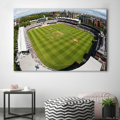 England Lord's Cricket Ground, Stadium Canvas, Sport Art, Gift for him, Man Cave Decor, Art Print, Canvas Print Wall Art
