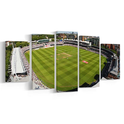 England Lord's Cricket Ground, Stadium Canvas, Sport Art, Gift for him, 5 Panel, Large Canvas, Canvas Print Wall Art