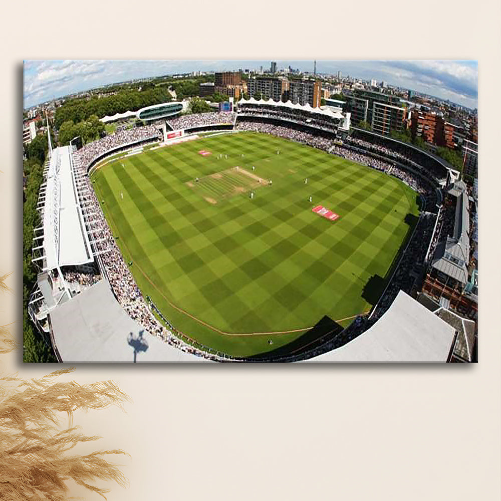 England Lord's Cricket Ground, Stadium Canvas, Sport Art, Gift for him, Man Cave Decor, Art Print, Canvas Print Wall Art