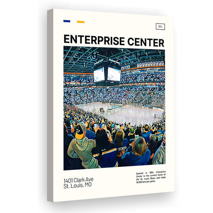 Enterprise Center Print, St. Louis Blues Stadium Canvas Art, Fan Gifts, Sport Art, Canvas Print Wall Art