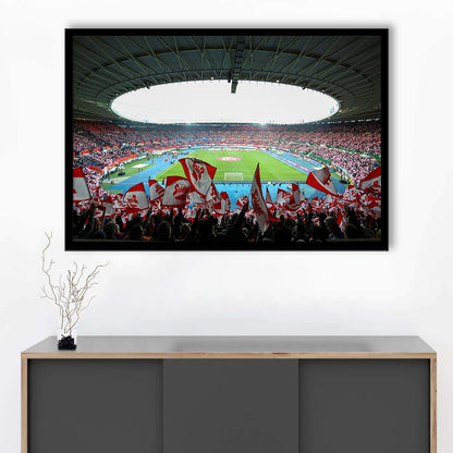 Ernst Happel Stadion Wien, Stadium Canvas, Sport Art, Gift for him, Framed Art Print Wall Decor, Picture Framed