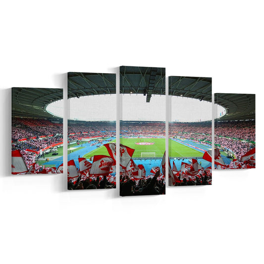 Ernst Happel Stadion Wien, Stadium Canvas, Sport Art, Gift for him, 5 Panel, Large Canvas, Canvas Print Wall Art