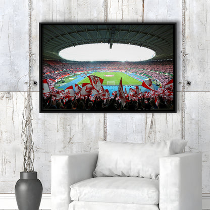 Ernst Happel Stadion Wien, Stadium Canvas, Sport Art, Framed Canvas Print Wall Art, Floating Frame