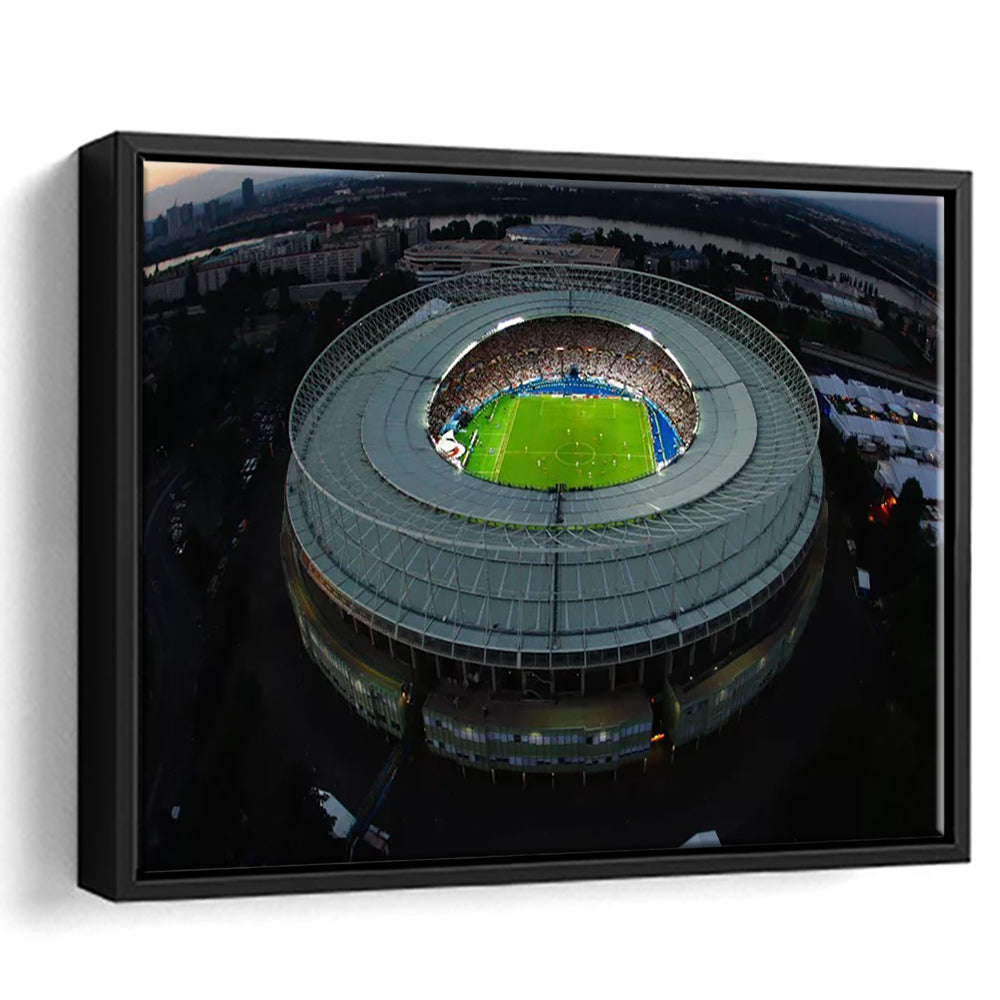 Ernst Happel Stadium in Austria, Stadium Canvas, Sport Art, Framed Canvas Print Wall Art, Floating Frame